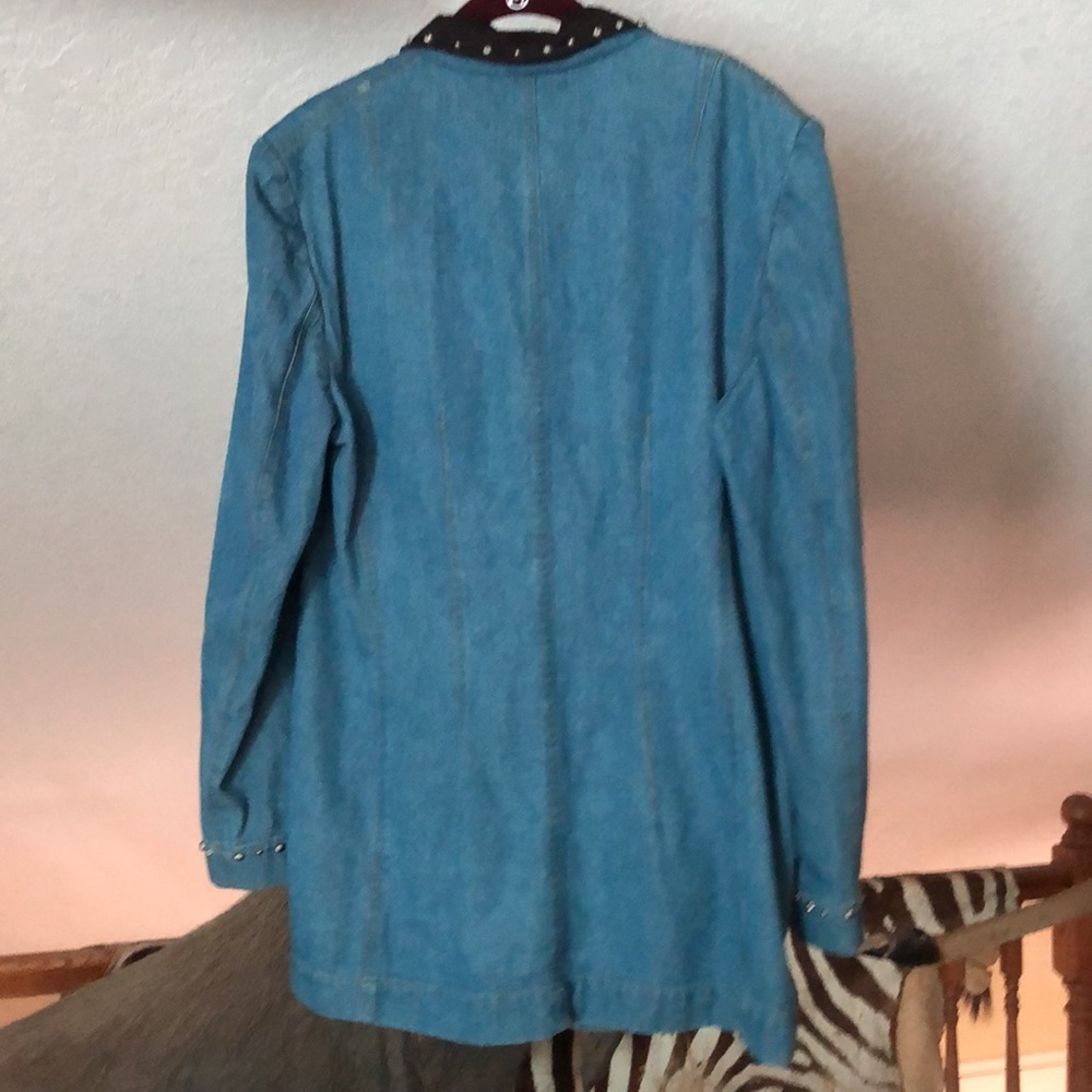 EUC Vintage 90s Hairston Roberson ROPA denim jacket blazer rodeo NFR rockies 12 - Picture 9 of 13